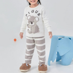 コアラ 子供服 キッズ  KIDS 長袖 あったか パジャマ おしゃれ 防寒 暖かい 寝巻き セットアップ キッズパジャマ ルームウェア
