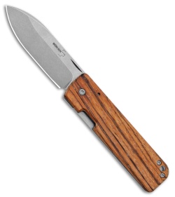 Boker Plus Panchenko Lancer 42 Frame Lock Knife Zebra Wood (2.75″ SW) 01BO466